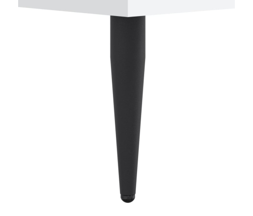 vidaXL gultas rāmis, balts, 90x200 cm, inženierijas koks