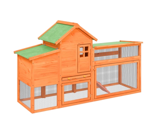 vidaXL vistu būris, 186,5x58,5x113 cm, priedes masīvkoks