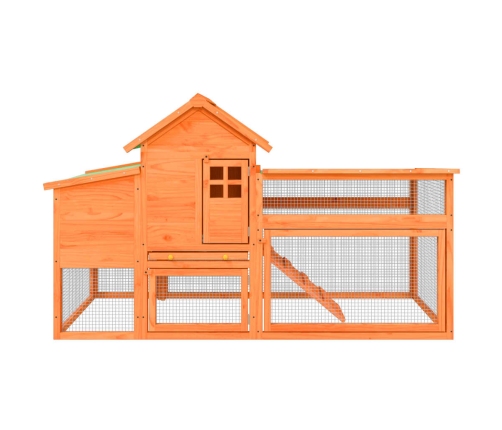 vidaXL vistu būris, 186,5x58,5x113 cm, priedes masīvkoks