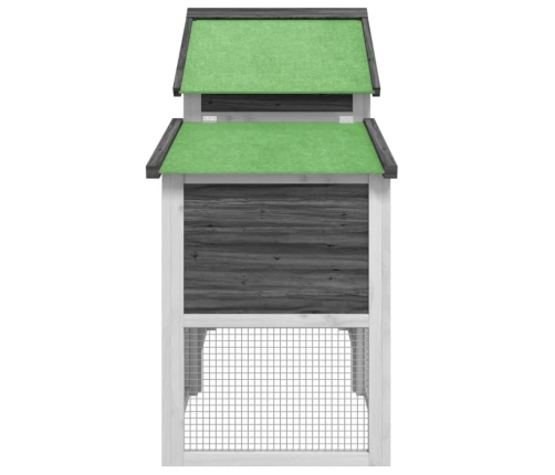 Vistu Būris, Pelēks, 186,5X58,5X113 Cm, Priedes Masīvkoks Vidaxl