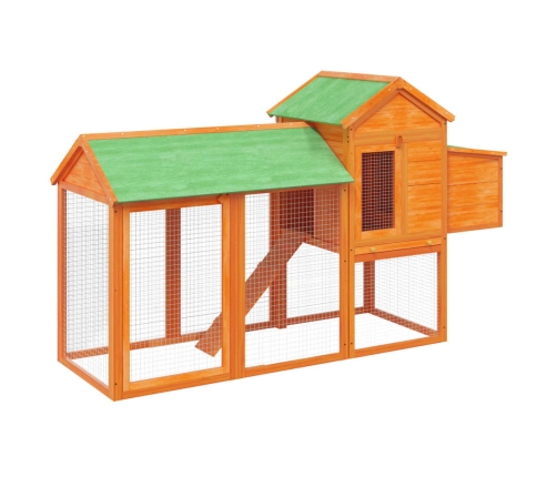 vidaXL vistu būris, 193x65x117 cm, priedes masīvkoks