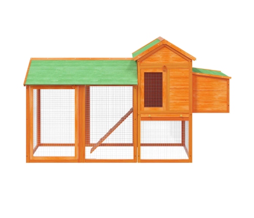 vidaXL vistu būris, 193x65x117 cm, priedes masīvkoks