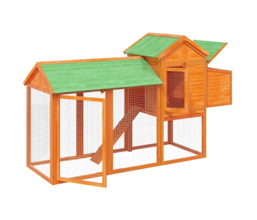 vidaXL vistu būris, 193x65x117 cm, priedes masīvkoks