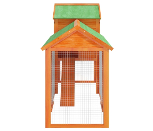 vidaXL vistu būris, 193x65x117 cm, priedes masīvkoks