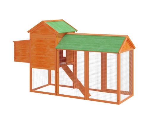 vidaXL vistu būris, 193x65x117 cm, priedes masīvkoks