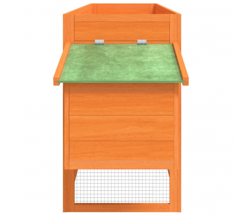 vidaXL vistu būris, brūns, 204x50x84 cm, priedes masīvkoks