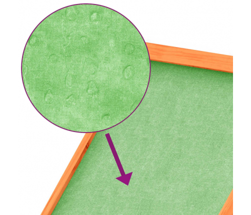 vidaXL vistu būris, brūns, 204x50x84 cm, priedes masīvkoks