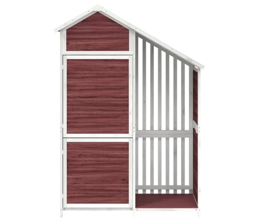 vidaXL dārza instrumentu šķūnis, 120x53,5x170 cm, priedes masīvkoks