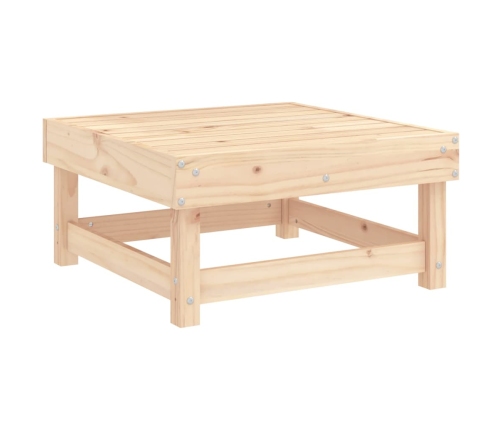 vidaXL dārza soliņš ar matraci, priedes masīvkoks