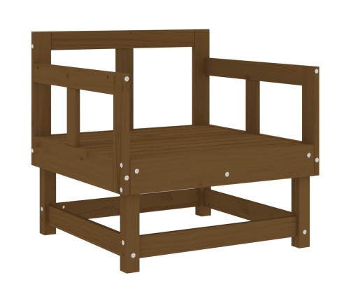 vidaXL dārza krēsli ar matračiem, 2 gb., medus brūns priedes masīvkoks