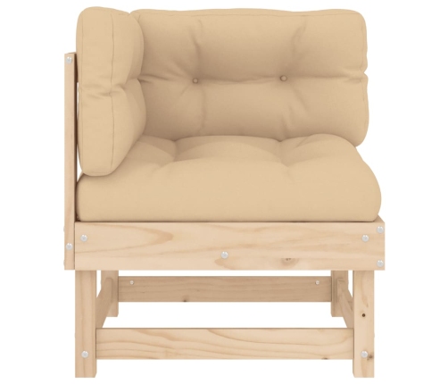 vidaXL stūra dīvāni ar matračiem, 2 gab., priedes masīvkoks