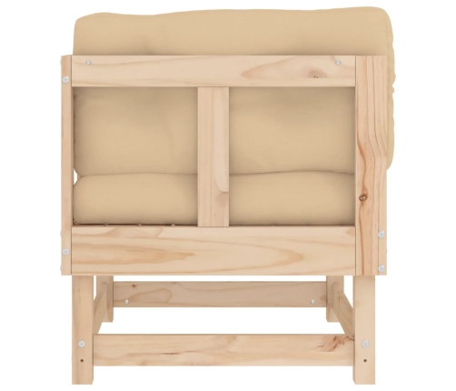 vidaXL stūra dīvāni ar matračiem, 2 gab., priedes masīvkoks