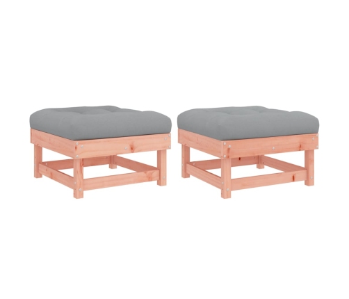 vidaXL dārza soliņi ar matračiem, 2 gab., Duglasa egles masīvkoks