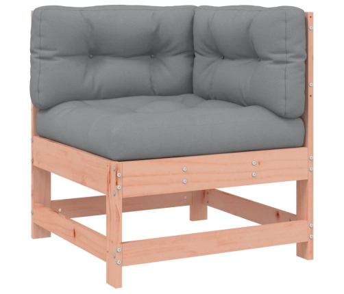 vidaXL stūra dīvāns ar matračiem, Duglasa egles masīvkoks