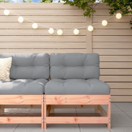 Vidējais Dīvāns Ar Matračiem, Duglasa Egles Masīvkoks Vidaxl