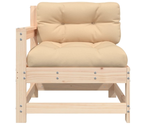 vidaXL dārza krēsli ar matračiem, 2 gab., priedes masīvkoks