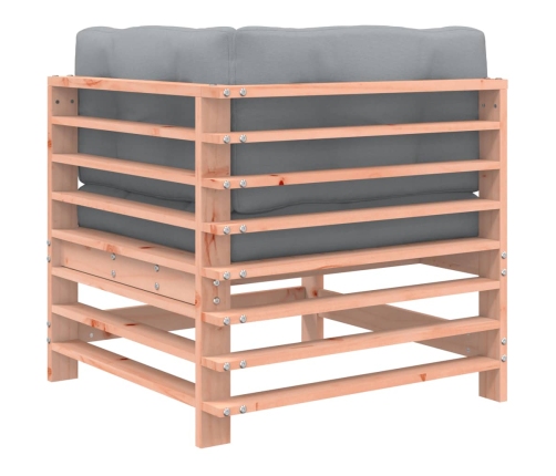 vidaXL stūra dīvāns ar matračiem, Duglasa egles masīvkoks