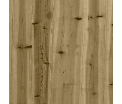 vidaXL vidējais dīvāns ar matračiem, impregnēts priedes koks