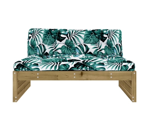 vidaXL vidējais dīvāns, 120x80 cm, impregnēts priedes koks