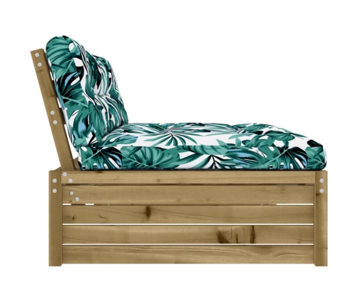 vidaXL vidējais dīvāns, 120x80 cm, impregnēts priedes koks