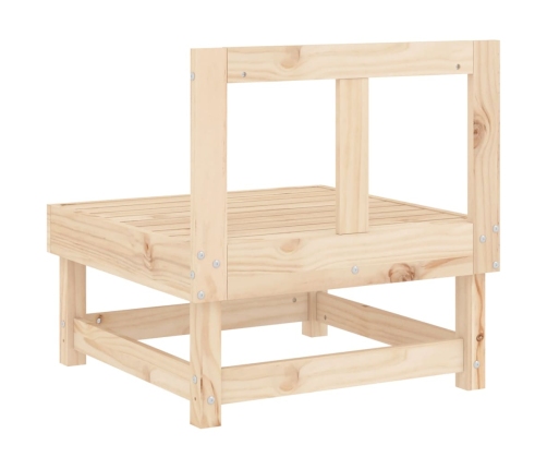 vidaXL vidējais dārza dīvāns, priedes masīvkoks