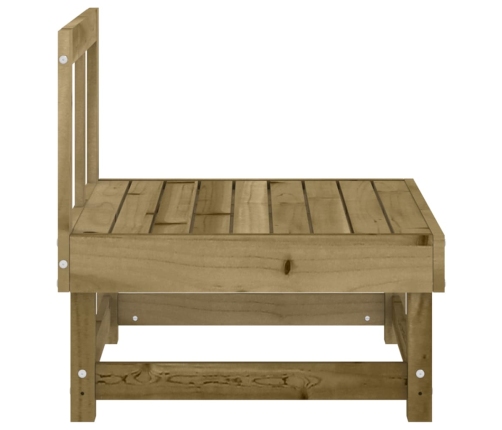 vidaXL vidējie dārza dīvāni, 2 gab., impregnēts priedes koks