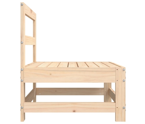 vidaXL vidējais dārza dīvāns, priedes masīvkoks