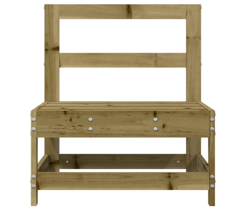 vidaXL vidējie dārza dīvāni, 2 gab., impregnēts priedes koks