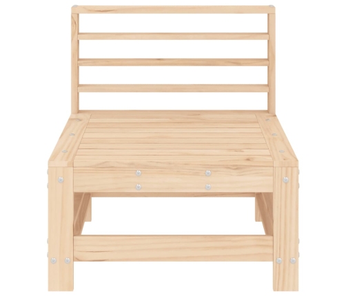 vidaXL vidējais dārza dīvāns, priedes masīvkoks