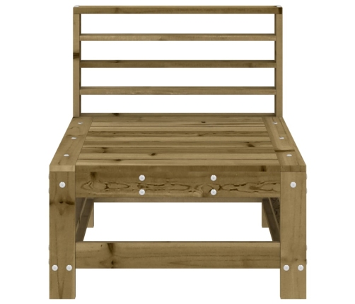 vidaXL vidējie dārza dīvāni, 2 gab., impregnēts priedes koks