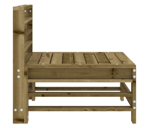 vidaXL vidējie dārza dīvāni, 2 gab., impregnēts priedes koks