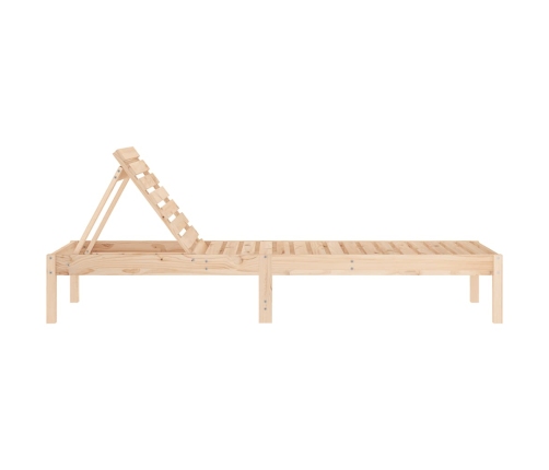 vidaXL sauļošanās zvilņi, 2 gab, 199,5x60x74 cm, priedes masīvkoks