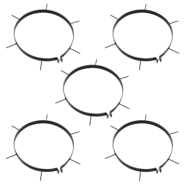 Zāliena Aeratora Skavas, 5 Gab., Ar Dzelkšņiem, Ø 30 Cm, Dzelzs Vidaxl