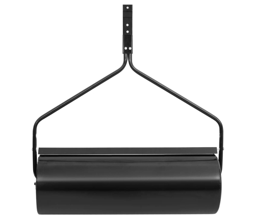 vidaXL zālāja rullis, melns, 63 L, dzelzs