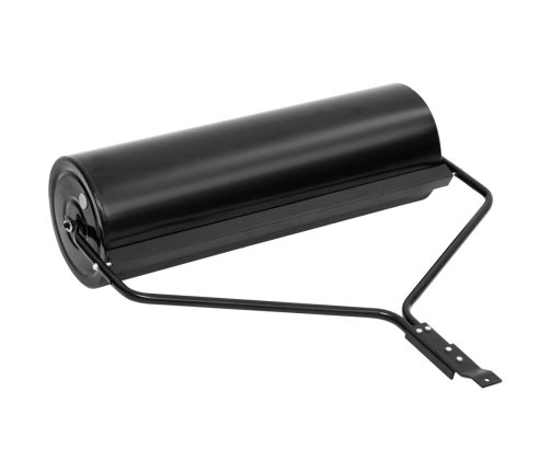 vidaXL zālāja rullis, melns, 63 L, dzelzs