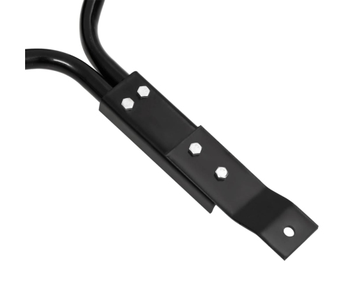 vidaXL zālāja rullis, melns, 63 L, dzelzs