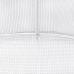 vidaXL siltumnīca ar tērauda rāmi, balta, 8 m², 4x2x2 m