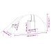 vidaXL siltumnīca ar tērauda rāmi, zaļa, 12 m², 6x2x2,85 m