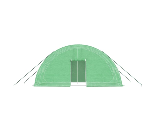 vidaXL siltumnīca ar tērauda rāmi, zaļa, 12 m², 6x2x2,85 m