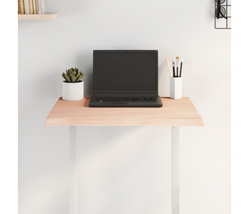 vidaXL galda virsma, 60x60x2 cm, neapstrādāts ozola masīvkoks