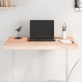 Galda Virsma, 80X40X(2-6) Cm, Neapstrādāts Ozola Masīvkoks Vidaxl