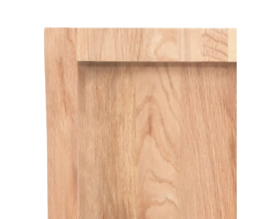 vidaXL galda virsma, gaiši brūna, 60x50x(2-4)cm, ozola masīvkoks