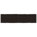 vidaXL galda virsma, tumši brūna, 160x40x(2-4) cm, ozola masīvkoks
