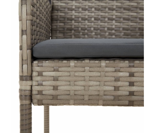 11-Daļīgs Dārza Mēbeļu Komplekts Ar Matračiem, Pe Rotangpalma Vidaxl