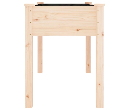 vidaXL puķu kaste ar ieliktni, 118x59x76 cm, egles masīvkoks