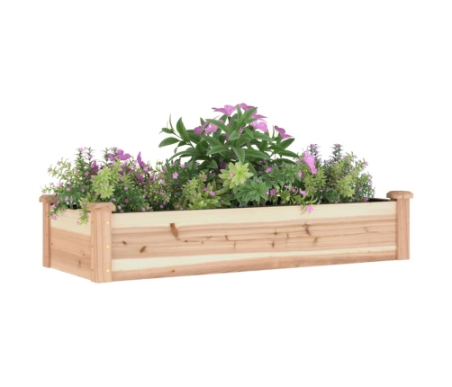 vidaXL augstā puķu kaste ar ieliktni, 120x45x25 cm, egles masīvkoks