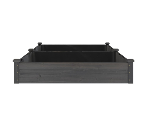 vidaXL augstā puķu kaste ar ieliktni, 240x120x25 cm, egles masīvkoks