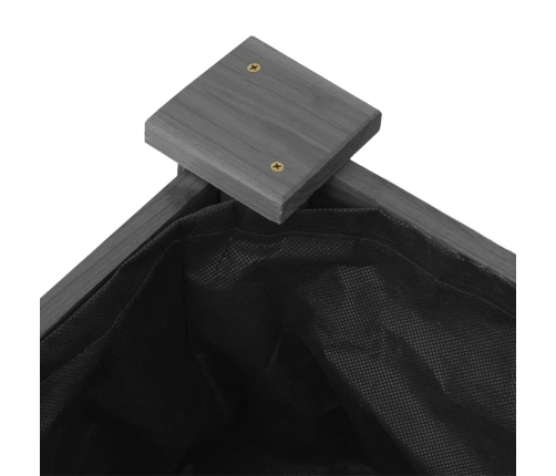 vidaXL augstā puķu kaste ar ieliktni, 240x120x25 cm, egles masīvkoks