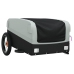 vidaXL velosipēda piekabe, 30 kg, melna un pelēka , dzelzs