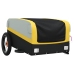 vidaXL velosipēda piekabe, 30 kg, melna un dzeltena, dzelzs